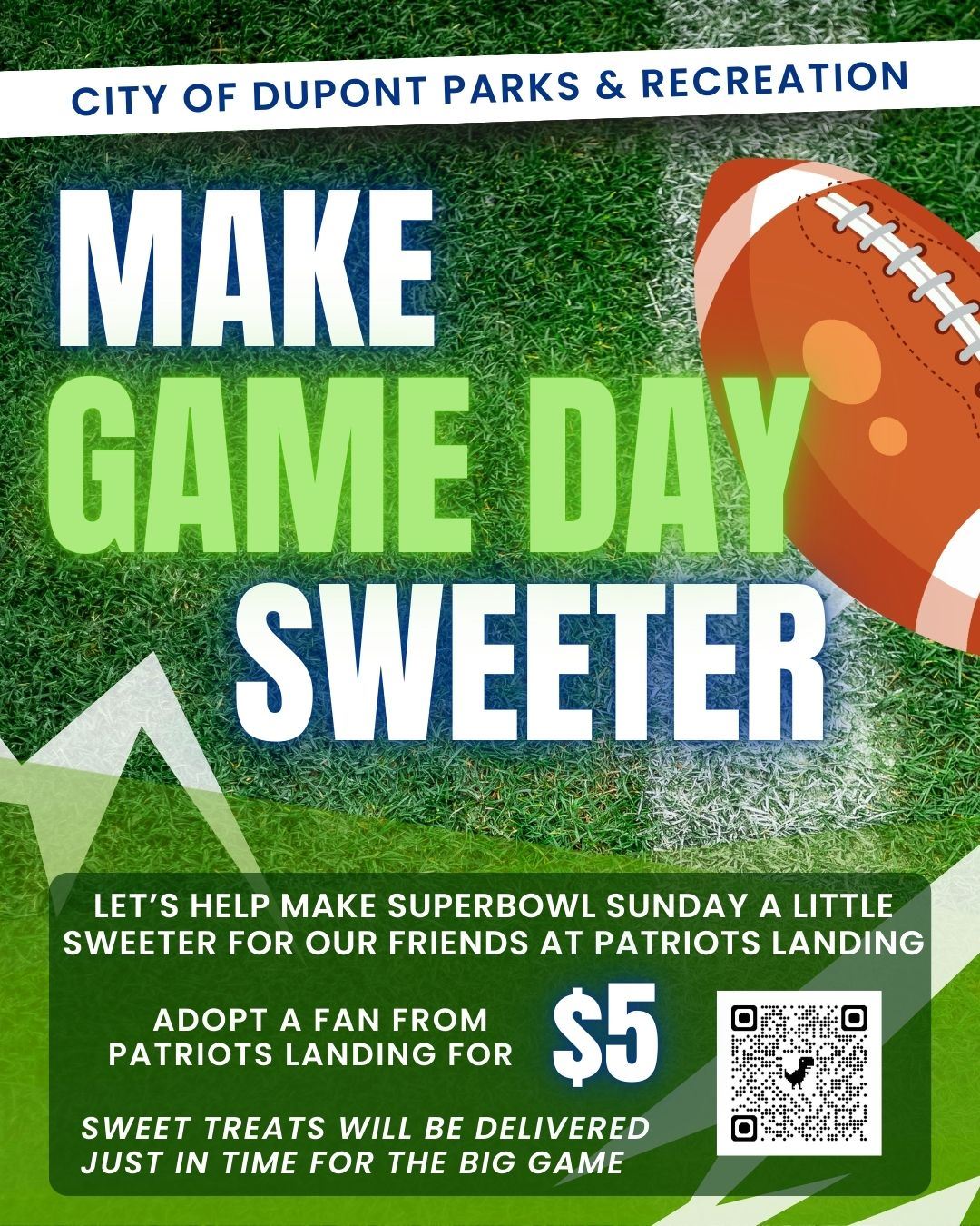 Adopt a Senior at Patriots Landing for the Superbowl